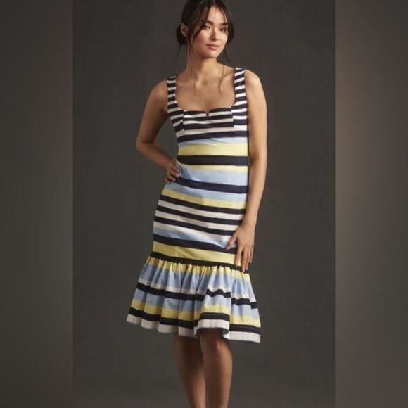 Anthropologie Dresses & Skirts - ‎Anthropologie Square Neck Sleeveless Midi Dress
